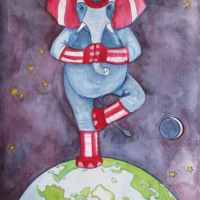 Kapitan Slon meditating